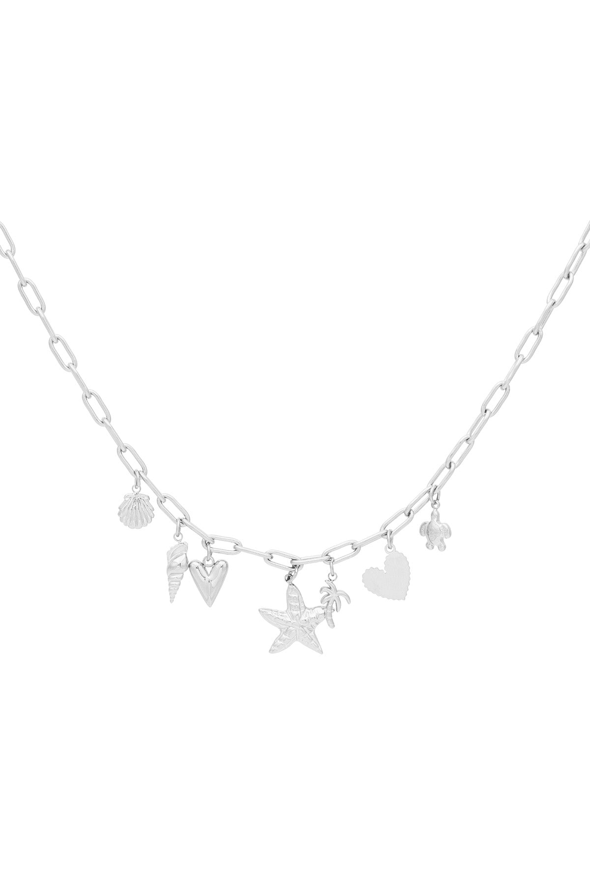Beach Charm - Ketting Zilver