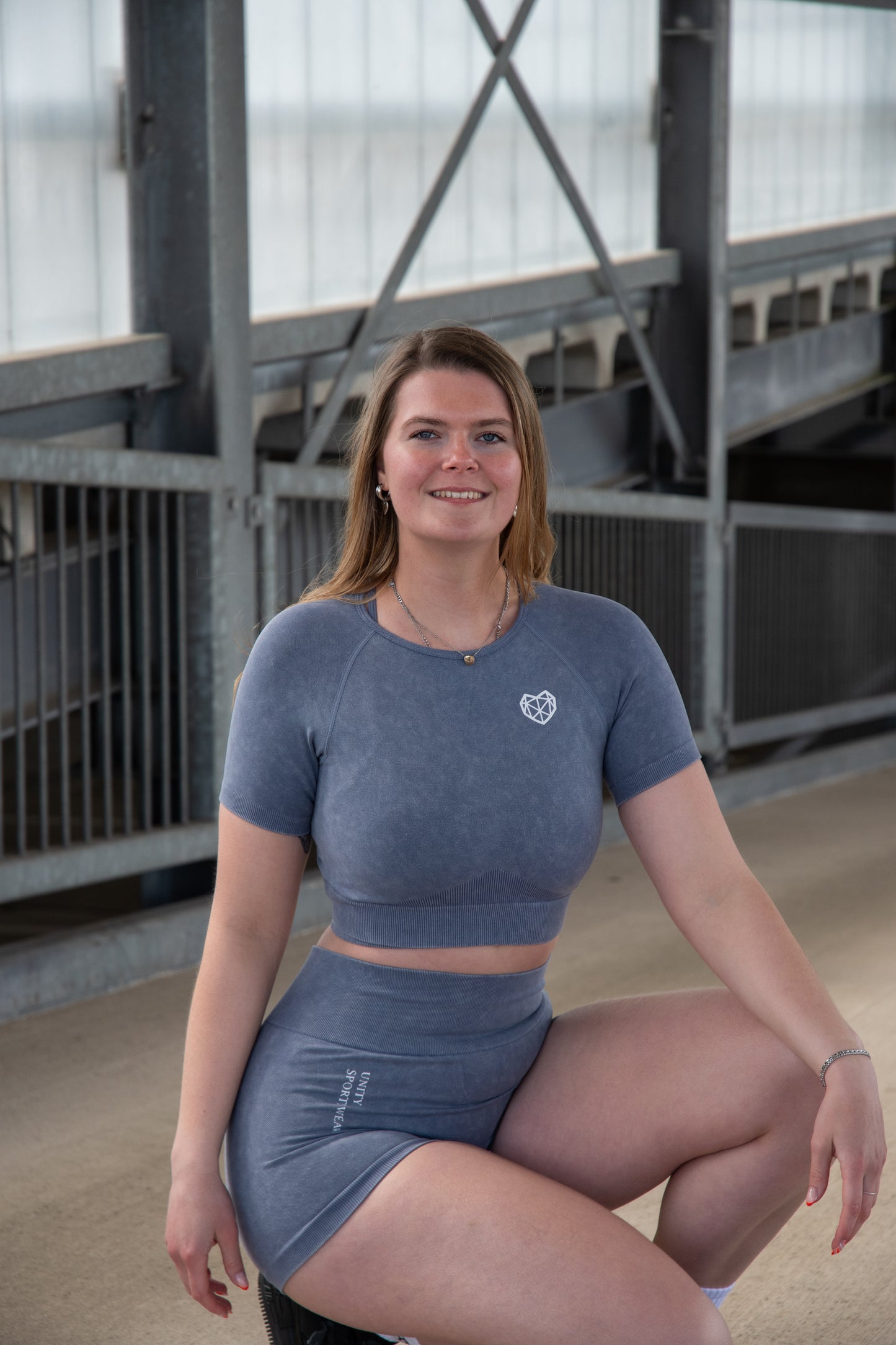 Short Sleeve Top - Grey Lavender