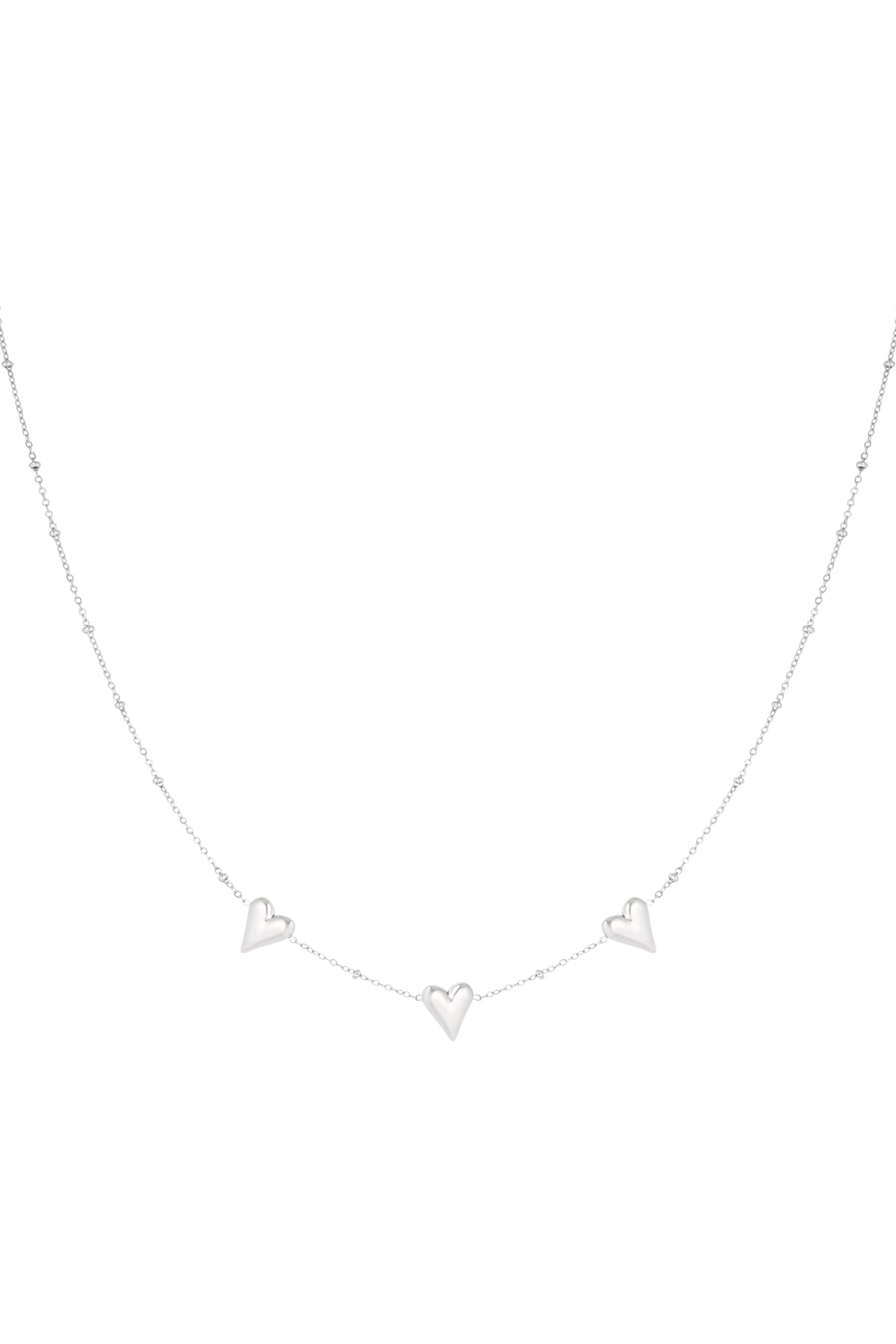 Triple Love - Ketting Zilver