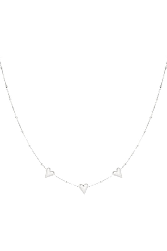 Triple Love - Ketting Zilver