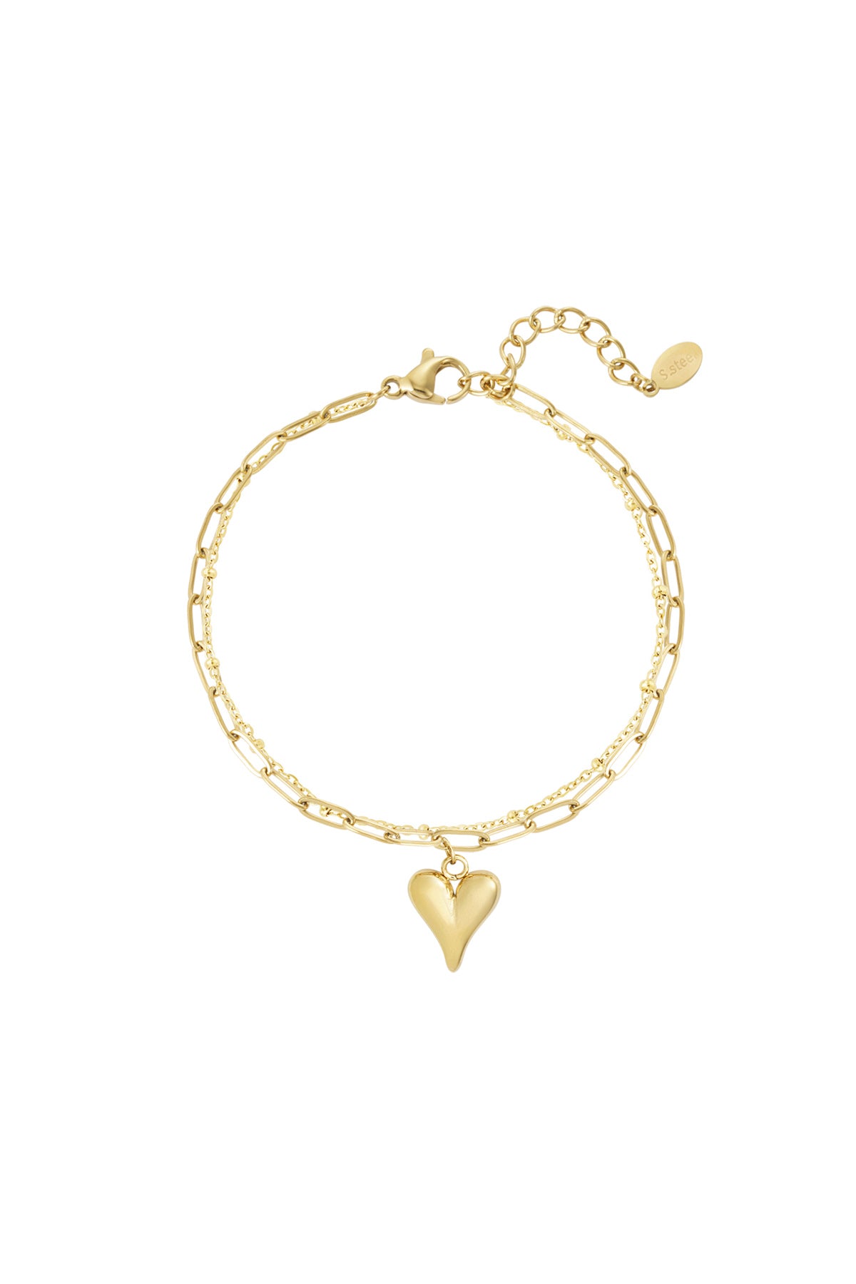 Loving Layers Heart- Armband Goud