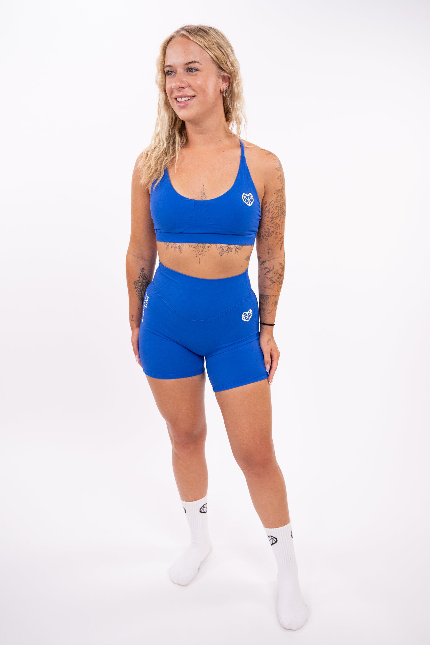 Royal Blue short met bra