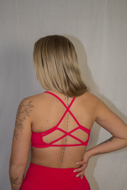 Backless Bra - Magenta Pink